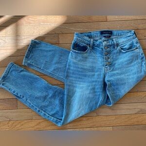 EUC Aéropostale Mom Jeans Button-Fly faded Denim Jeans